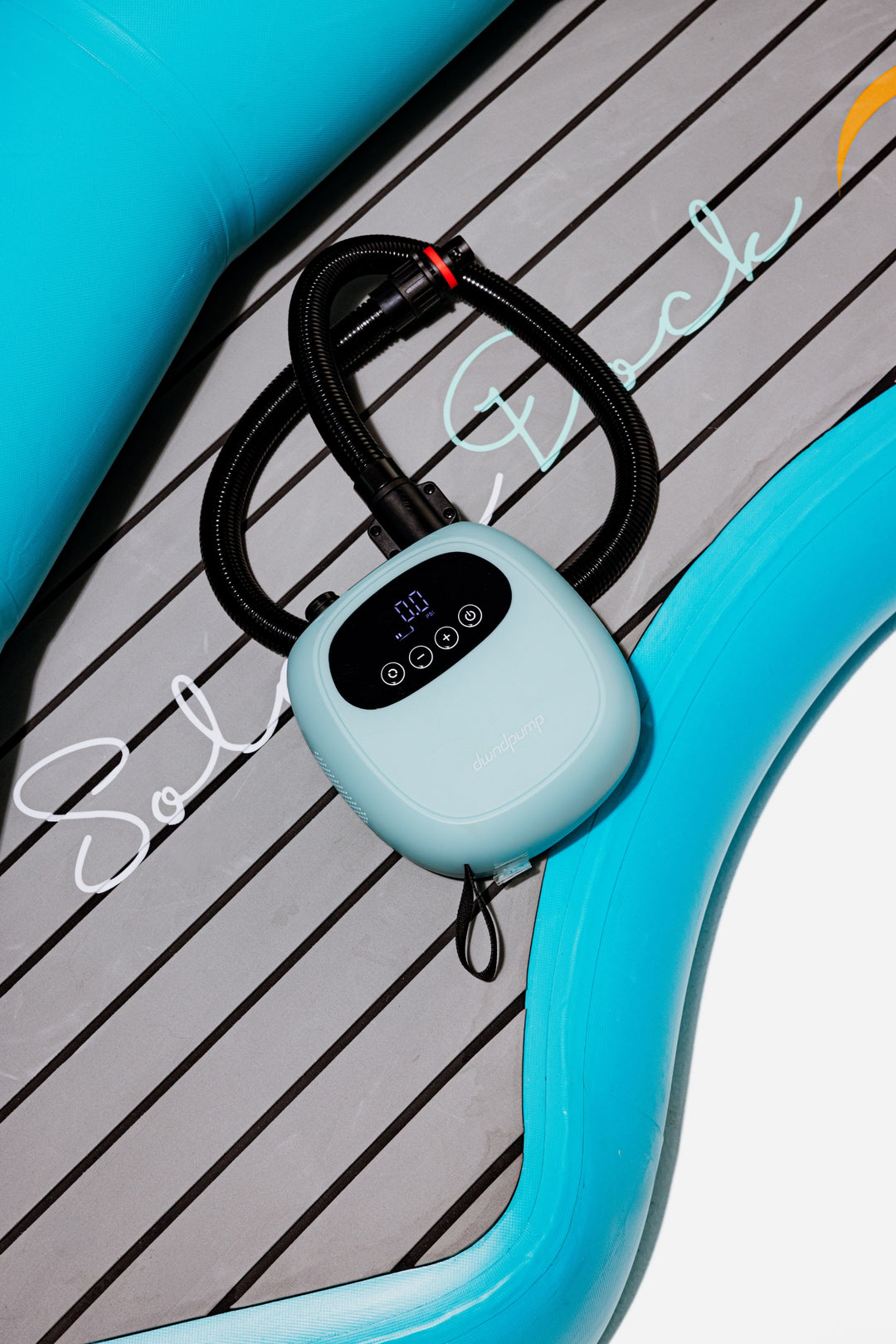 High-pressure electric paddleboard pump with digital display