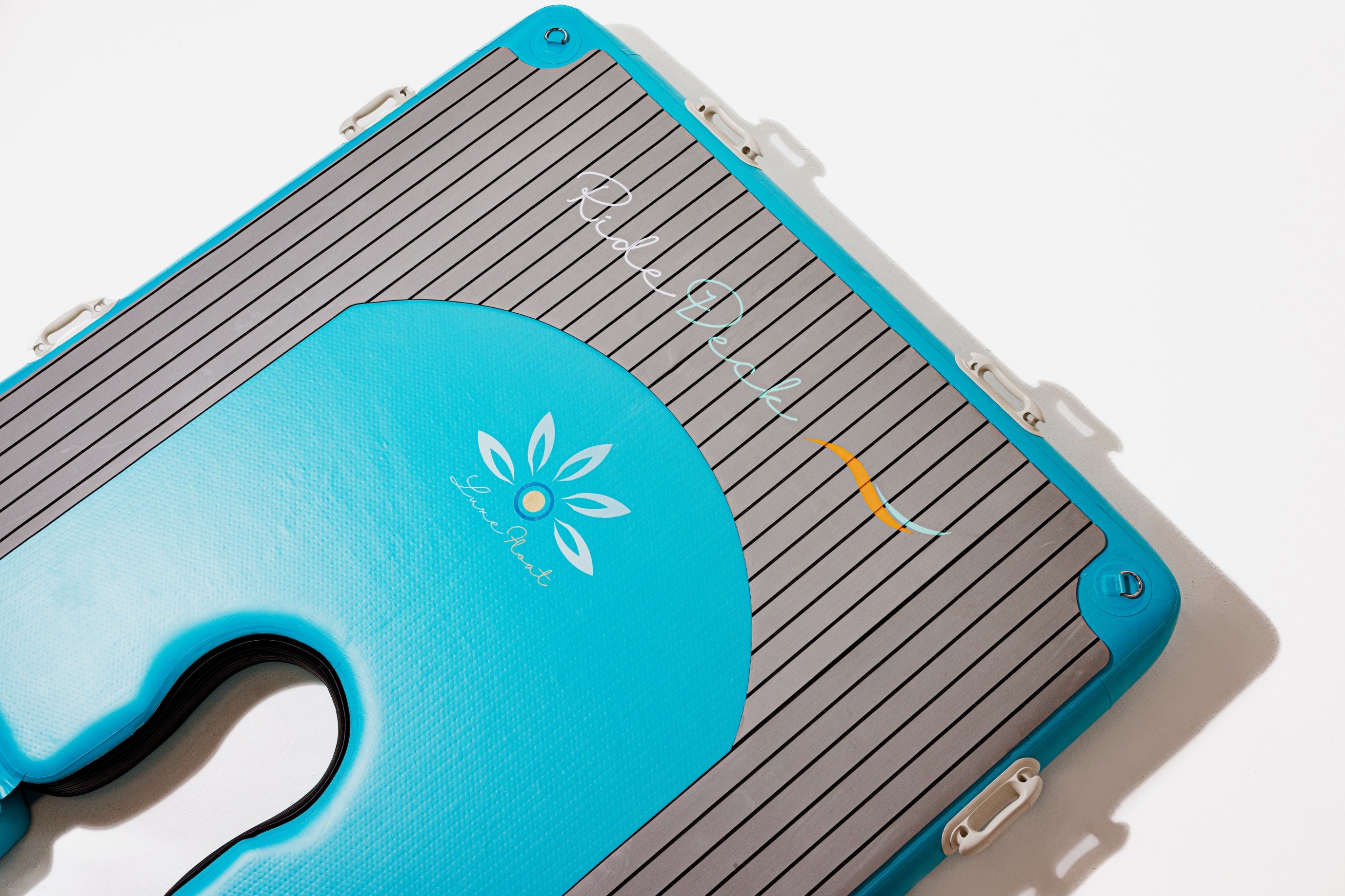 Premium inflatable jet ski dock with non-slip surface