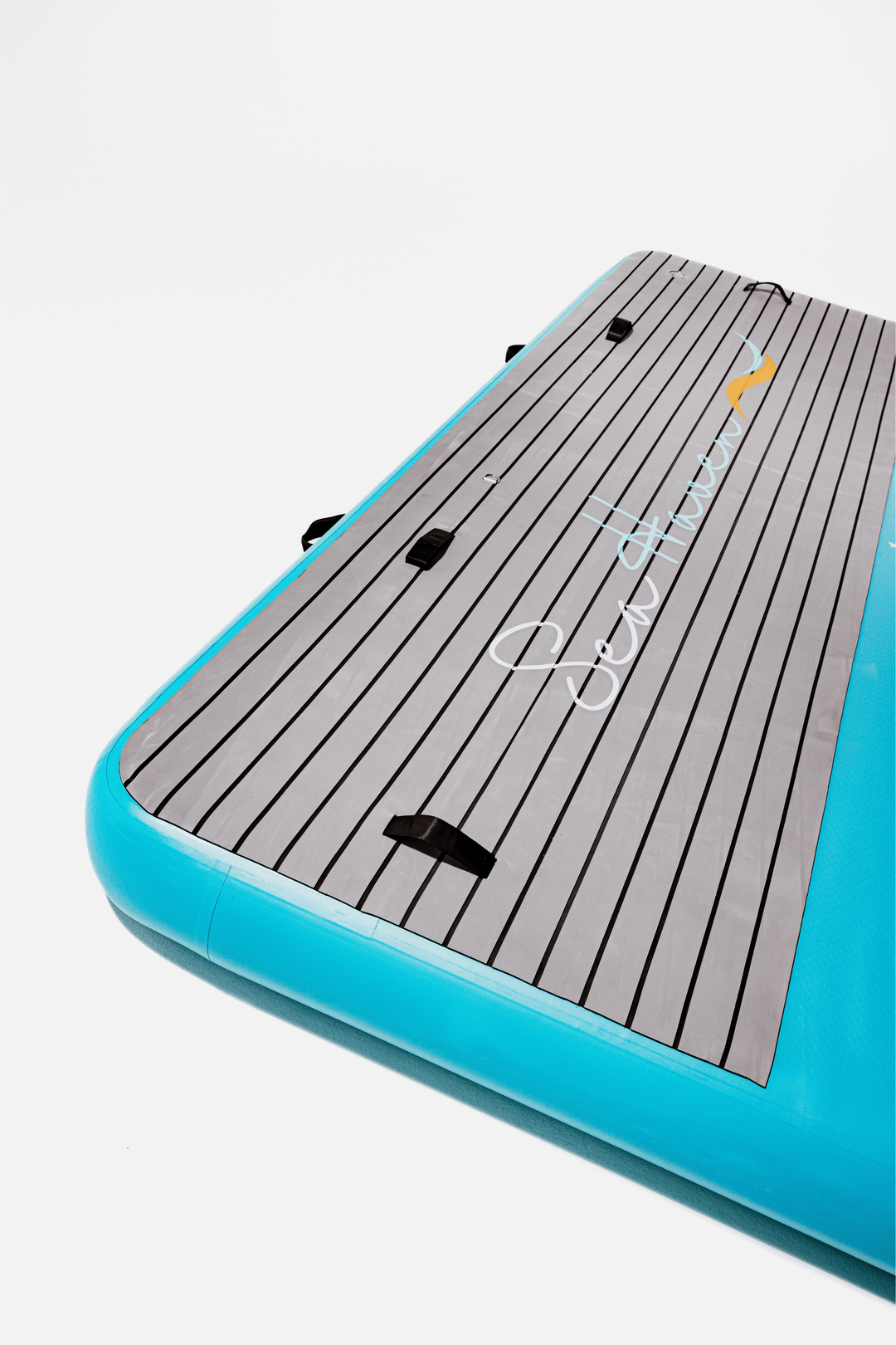 Drop-stitch 3x2m inflatable dock with stainless steel D-rings