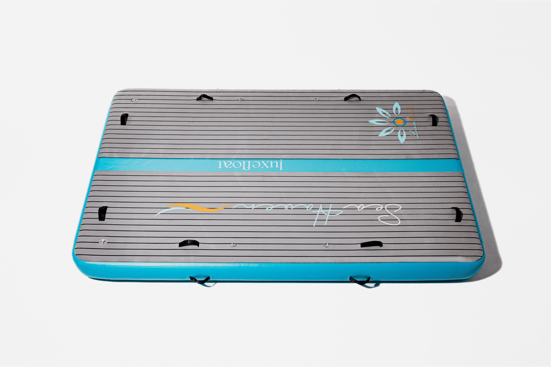 Portable 3x2m pontoon with non-slip surface for marine use